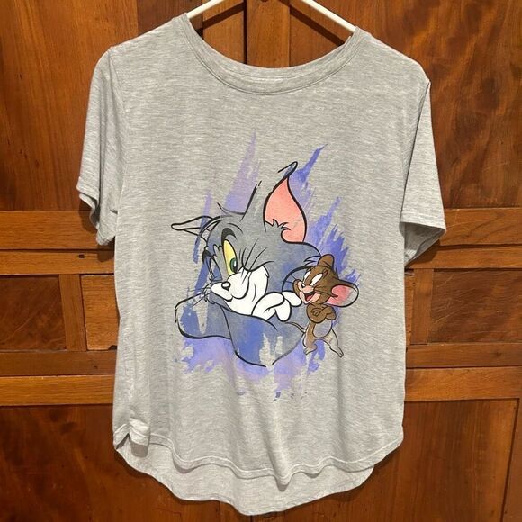 No Brand Tops - Tom & Jerry tshirt short sleeve size junior xxl
